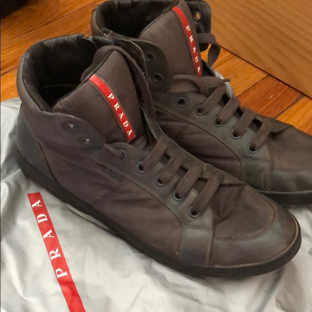 Prada Men Hightop Sneakers
